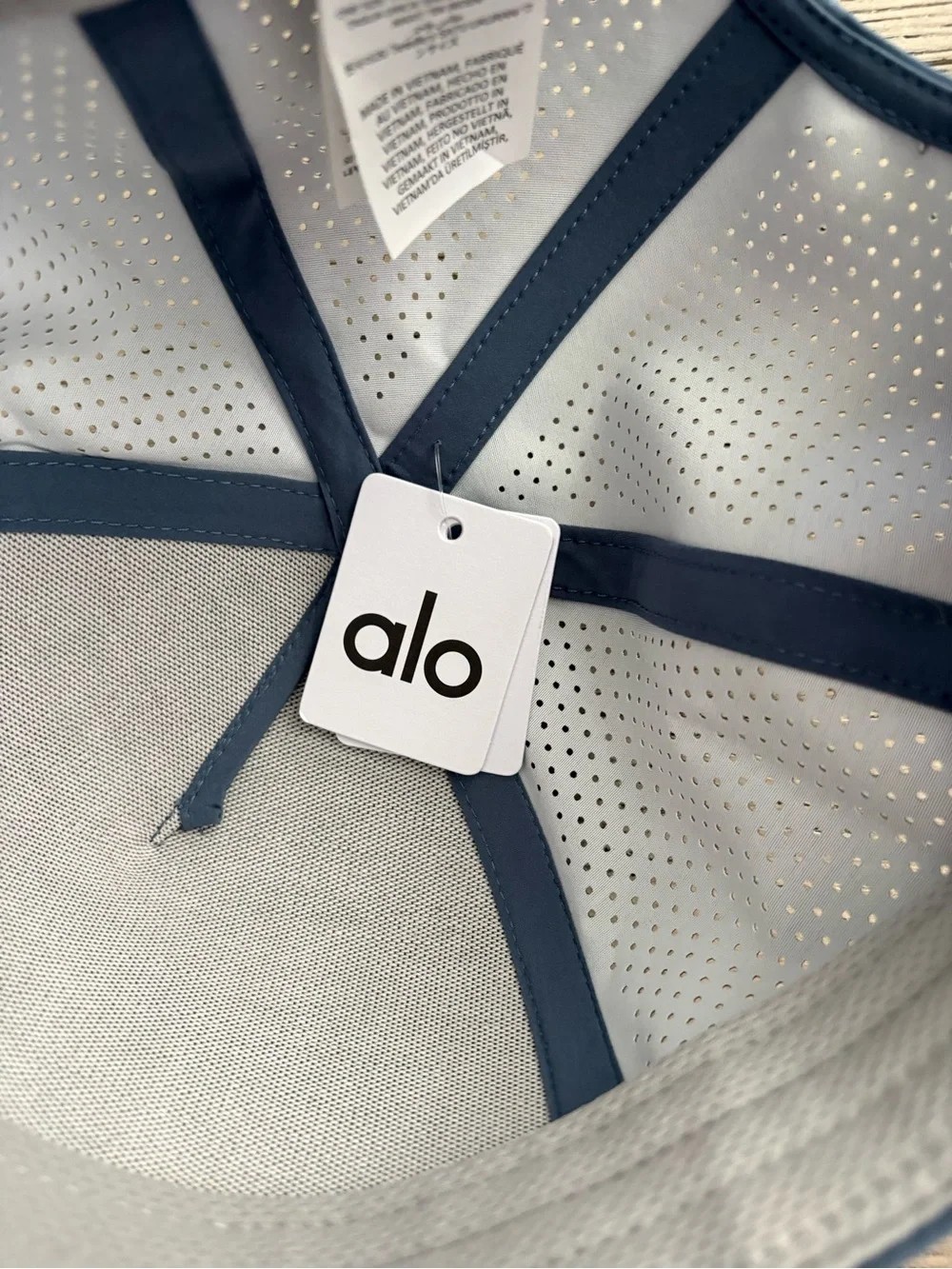 ALO Yoga NWT District trucker hat. Bluestone color.